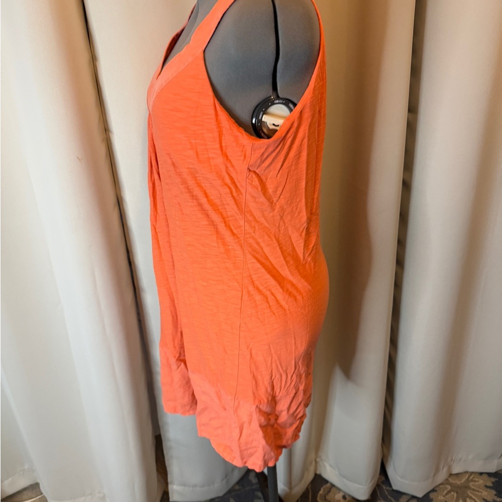 Tommy Bahama Orange Sundress with Asymmetrical Hem and Scoop Neck - Picture 3 of 6